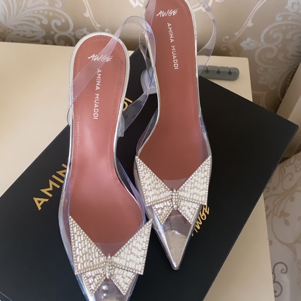 Amina Muaddi Phoenix Sling 38.5